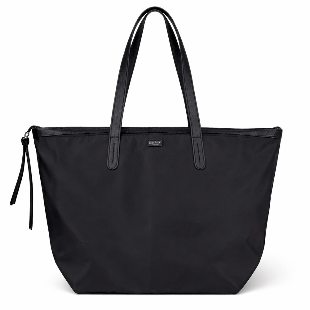 Botkier Classic Nylon clean Black Tote with two zipper side pockets